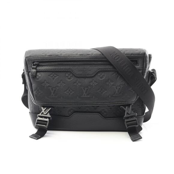 Louis Vuitton Handbags - Louis Vuitton Messenger Voyage Shoulder Bag Leather Monogram Shadow Black